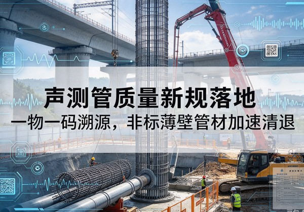 三河声测管质量新规落地，一物一码溯源，非标薄壁管材加速清退